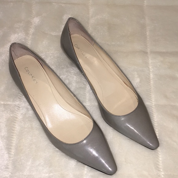Calvin Klein Shoes - Calvin Klein Dara Patent Kitten Heels-8-1/2M